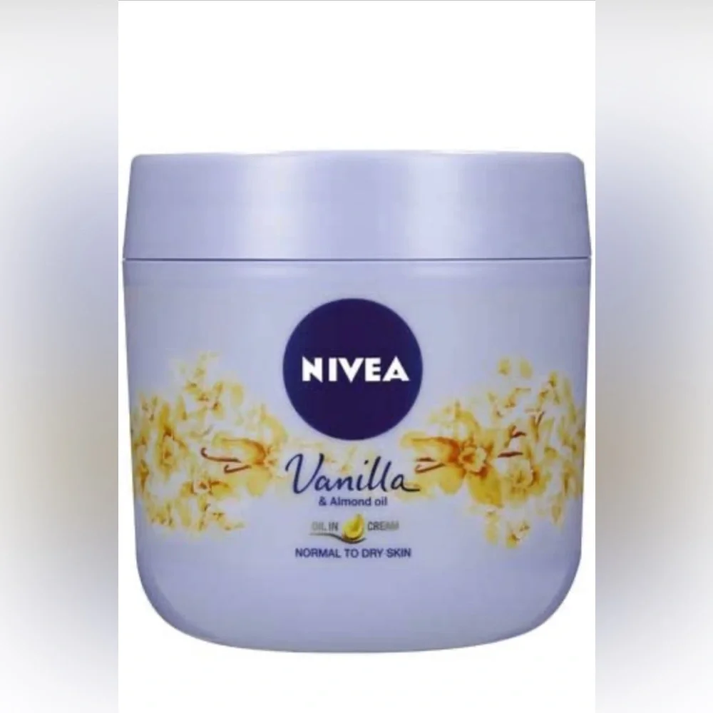 Nivea Vanilla Almond Oil Body Cream 13.52 oz X(2) pack